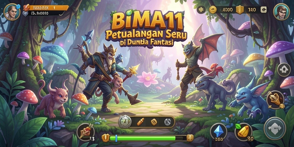Gameplay seru dalam BIMA11 dengan petualangan penuh warna.