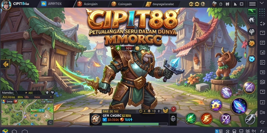Screenshot dari gameplay CIPIT88 yang menampilkan aksi petualangan MMORPG.