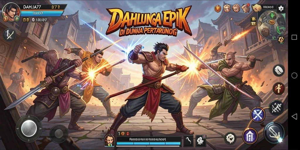 Tampilan gameplay DAHLIA77 yang mendebarkan dalam pertarungan sengit.
