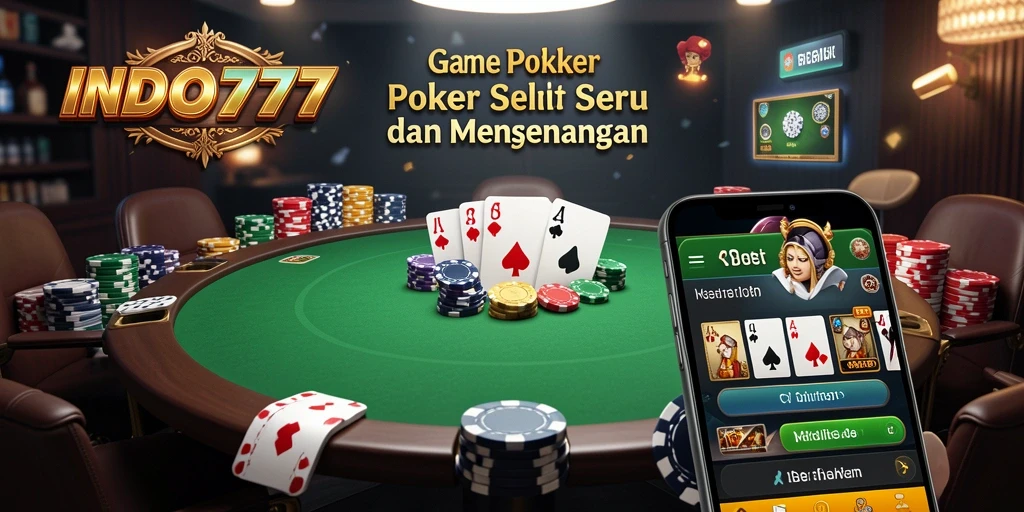 Tampilan gameplay menarik dari game Poker INDO777