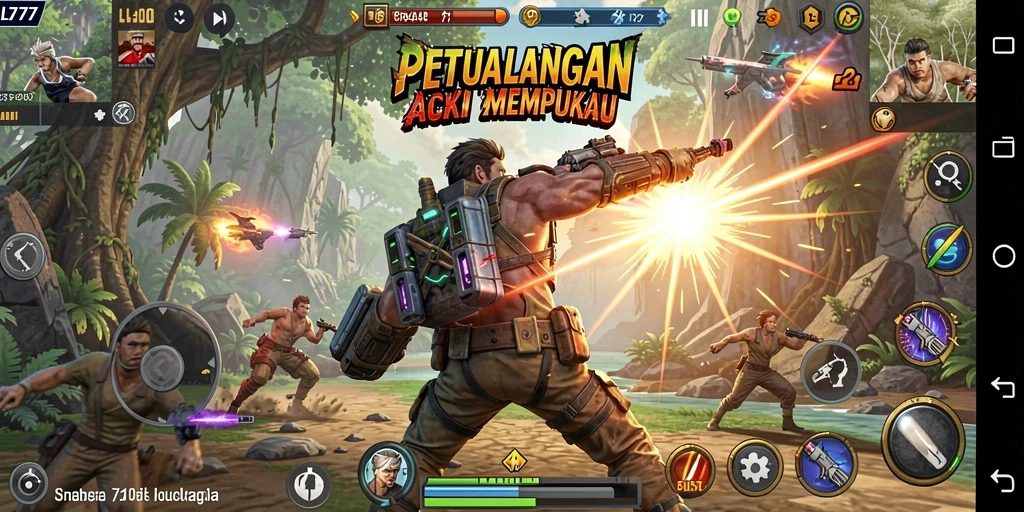 Tampilan gameplay L777 yang penuh aksi dan menantang.