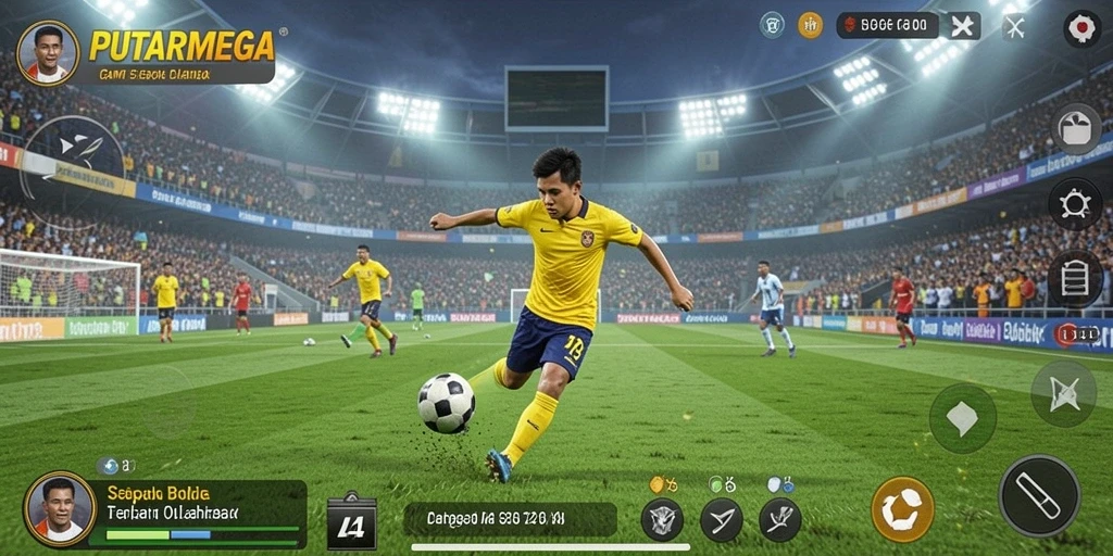 Tampilan gameplay PUTARMEGA yang penuh aksi dan seru.