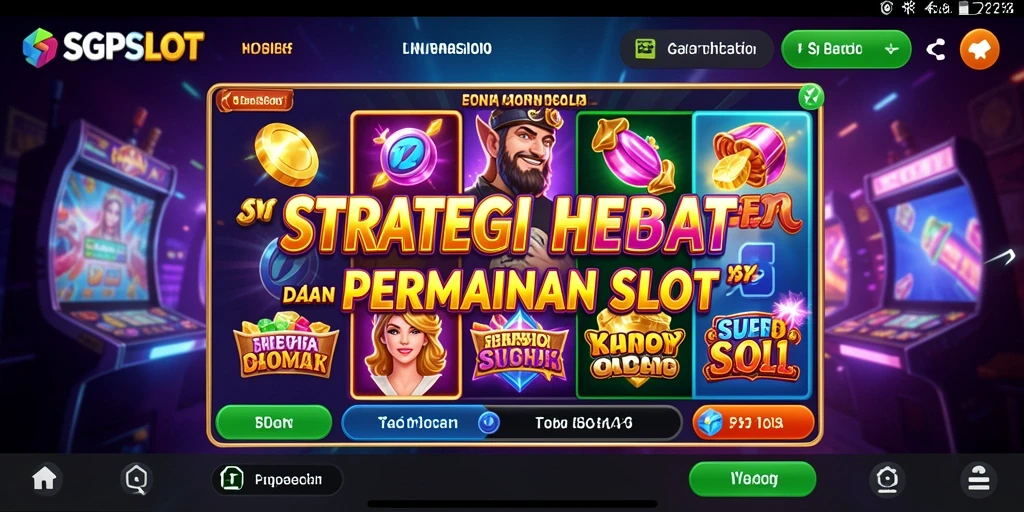 Tampilan menarik gameplay slot SGPSLOT dengan strategi mendebarkan.