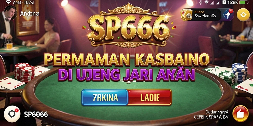 Screenshot utama SP666 menampilkan gameplay Kasino yang mendebarkan.