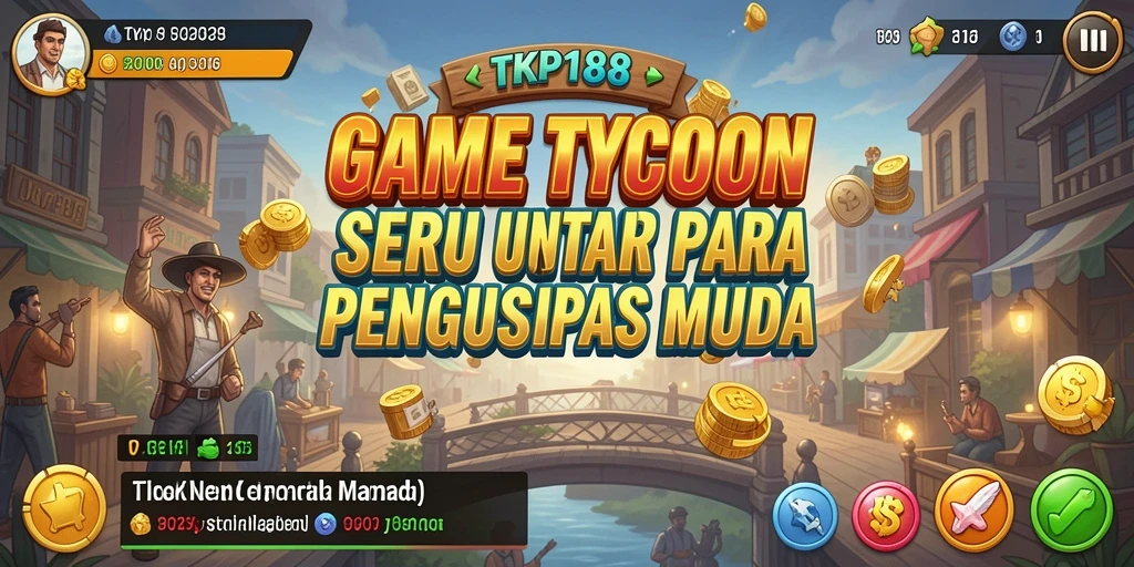 Tangkapan layar menampilkan gameplay seru dari TKP188 yang menghadirkan dunia Tycoon.