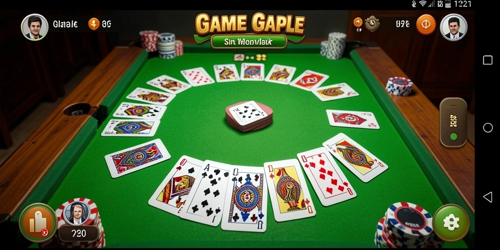 Menampilkan gameplay seru Gaple di V21.